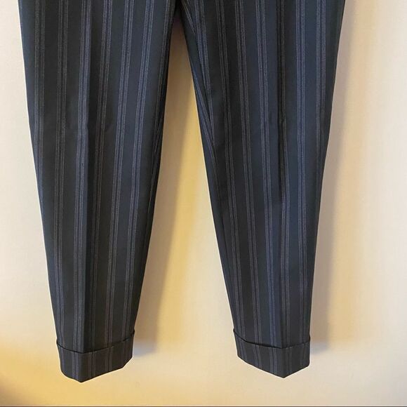 ANTHROPOLOGIE-CARTONNIER Stripe Wool Blend Trouser (Size:2) - Picture 9 of 11